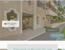 Tablet Screenshot of burtonsquare.com